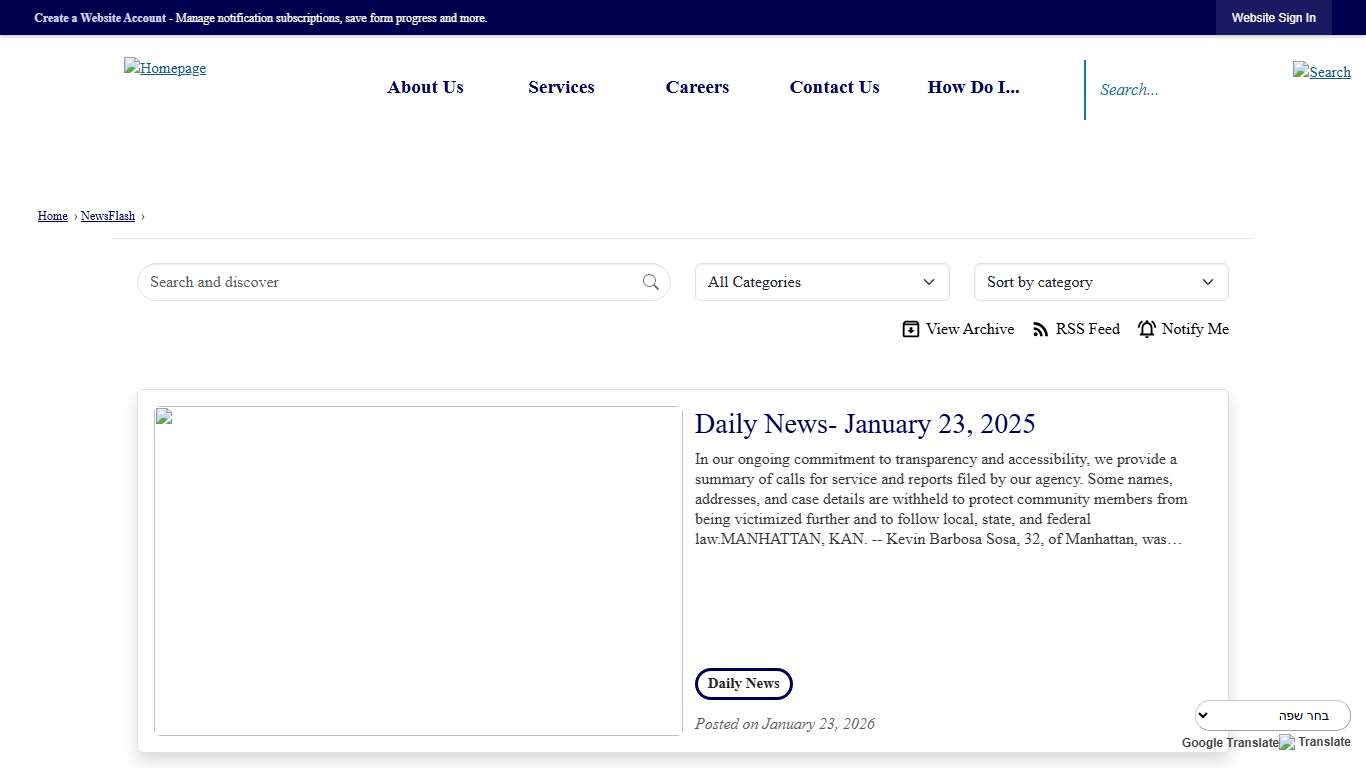 News • Riley County Police Department, KS