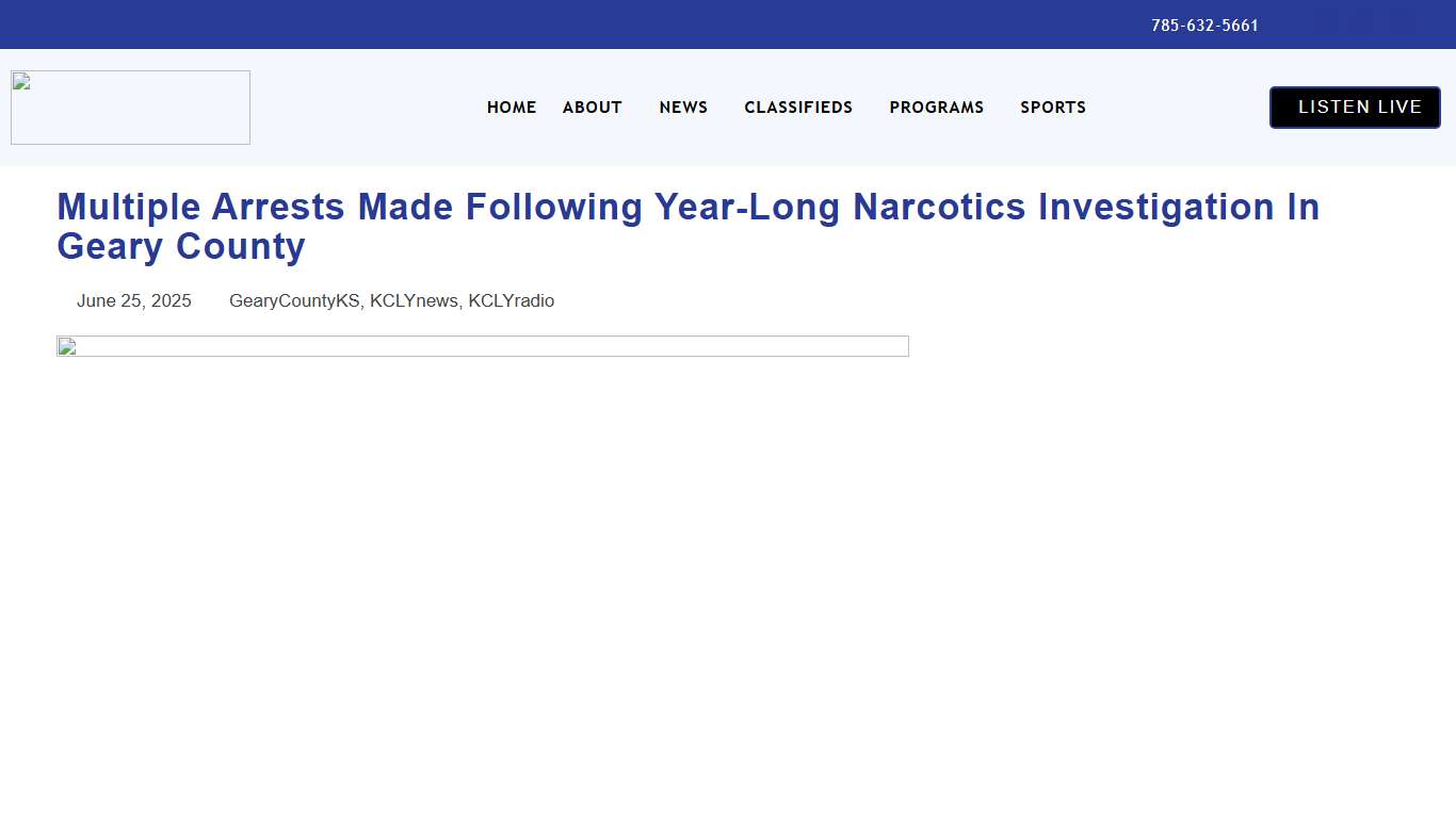 Multiple Arrests Made Following Year-Long Narcotics Investigation in Geary County KCLY Radio